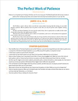 The Perfect Work of Patience