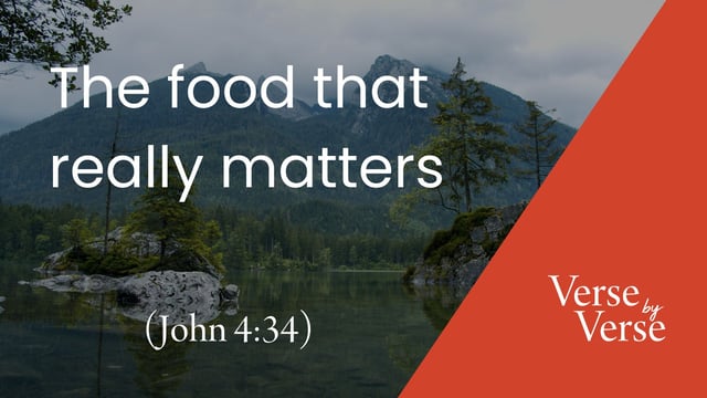 The Food That Really Matters (John 4:34)