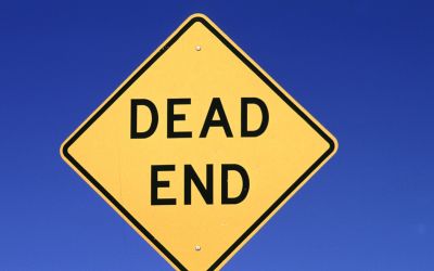 Dead end sign illustrating the need for the end to cruelty.