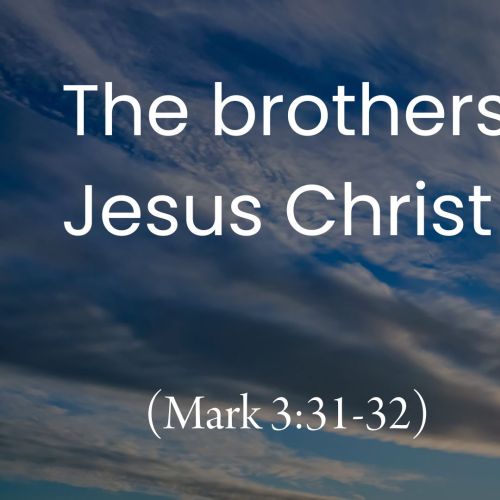 The Brothers of Jesus Christ (Mark 3:31-32)